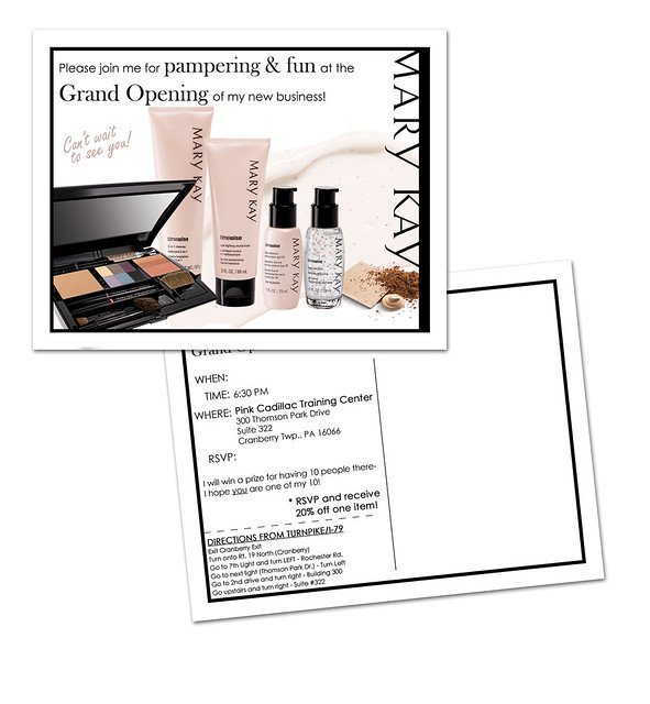 Mary Kay Business Debut Invitation