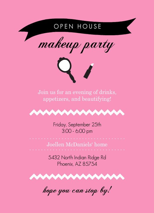 Mary Kay Party Invitations