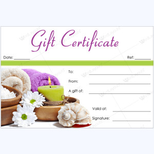 Spa Gift Certificate Templates 100 Spa and Saloon Designs