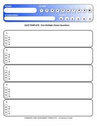 6 Quiz Templates Excel PDF Formats