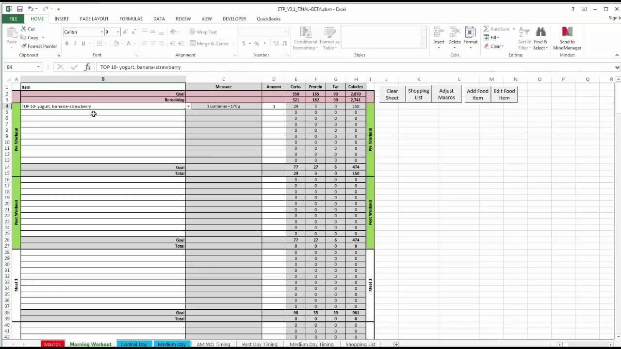 ETP Meal Planning Spreadsheet V3 0