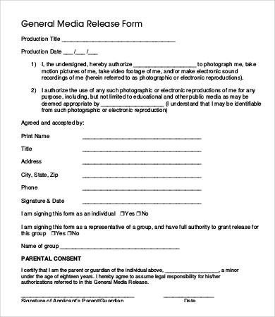 general media release form Seven Great Lessons You Can