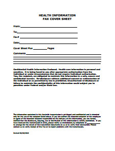 Fax Cover Sheet Free Download Edit Fill and Print