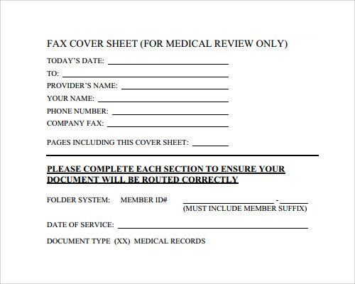 Fax Cover Sheet Template 28 Download Free Documents in