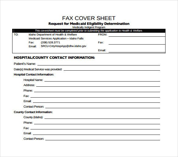 Medical Fax Cover Sheet 14 Documents in PDF Word