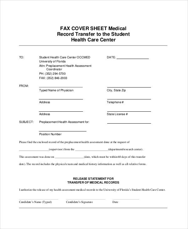 Sample Generic Fax Cover Sheets 8 Documents in PDF Word