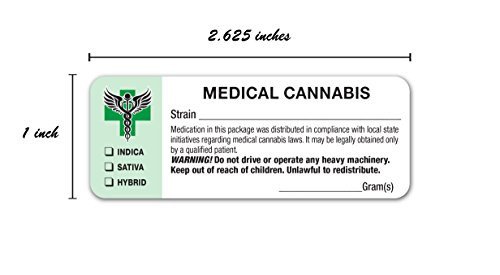 Generic Medical Cannabis Strain Labels State pliant
