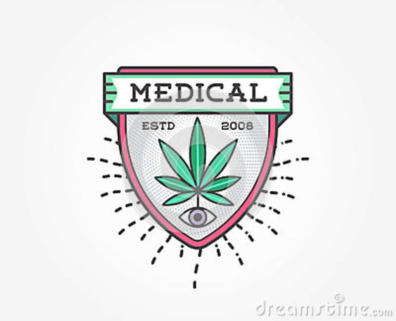 Medical Cannabis Marijuana Sign Label Template In