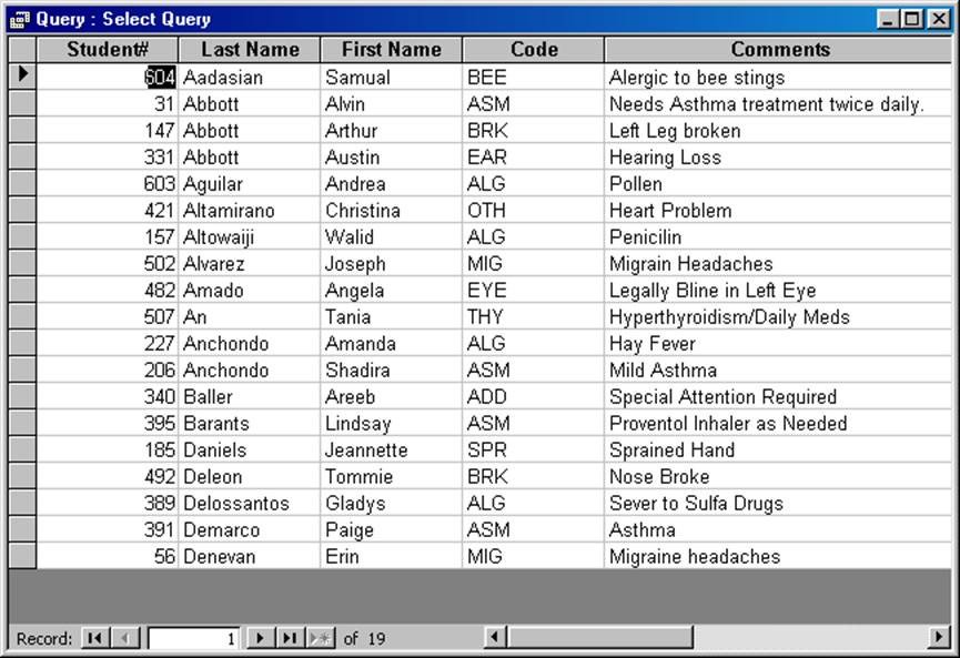 Medical problem list template