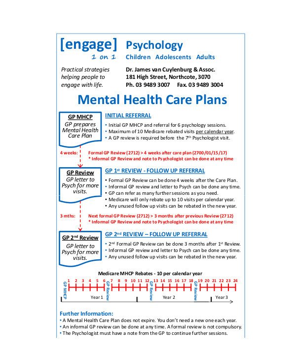 11 Mental Health Care Plan Templates PDF DOC