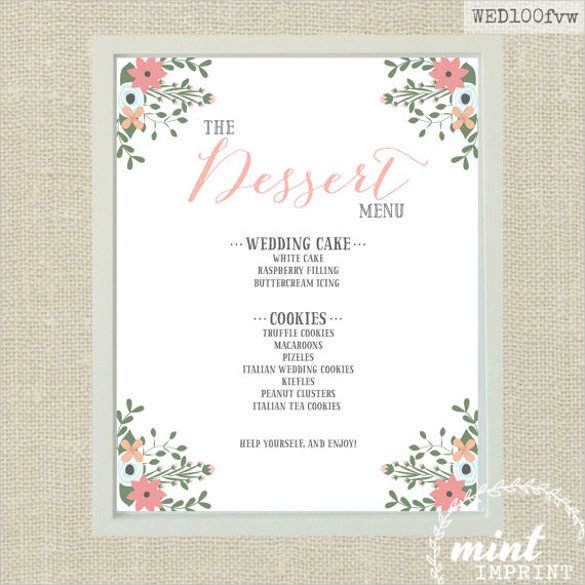 Dessert Menu Templates – 21 Free PSD EPS Format Download