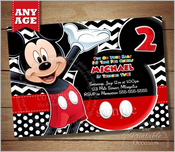 Mickey Mouse Invitation Templates – 26 Free PSD Vector