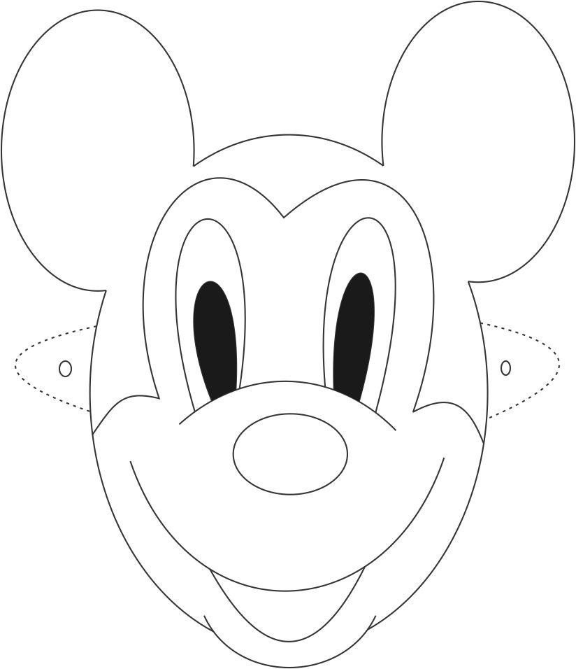 Free Mickey Mouse Face Outline Download Free Clip Art