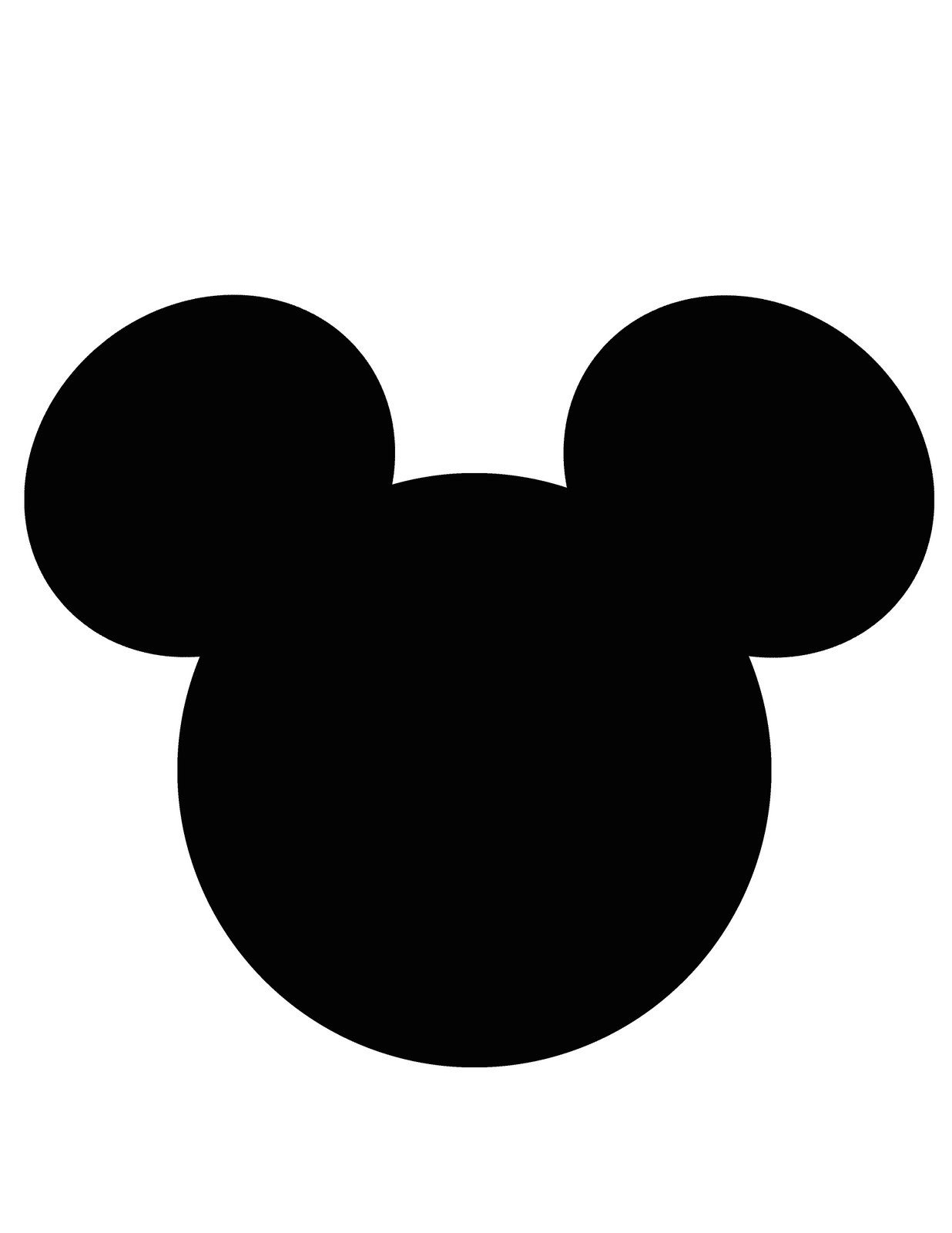 Mickey Mouse Head Template