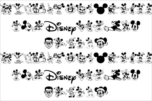 14 Mickey Mouse Fonts Free TTF OTF Format Download