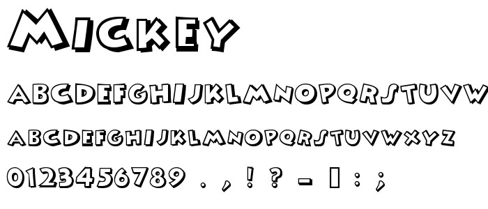 Mickey Free Font Download Font Supply