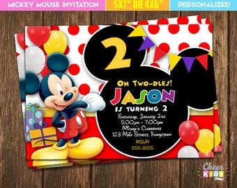 Mickey mouse invite