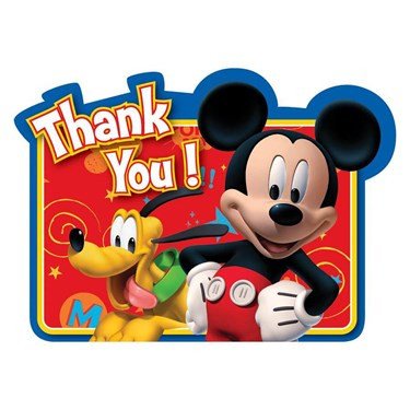 Disney Mickey Fun and Friends Thank You Notes