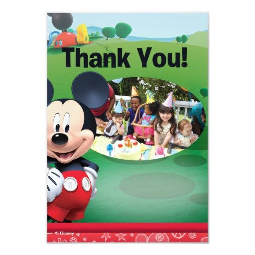 Mickey Mouse Birthday Thank You Cards