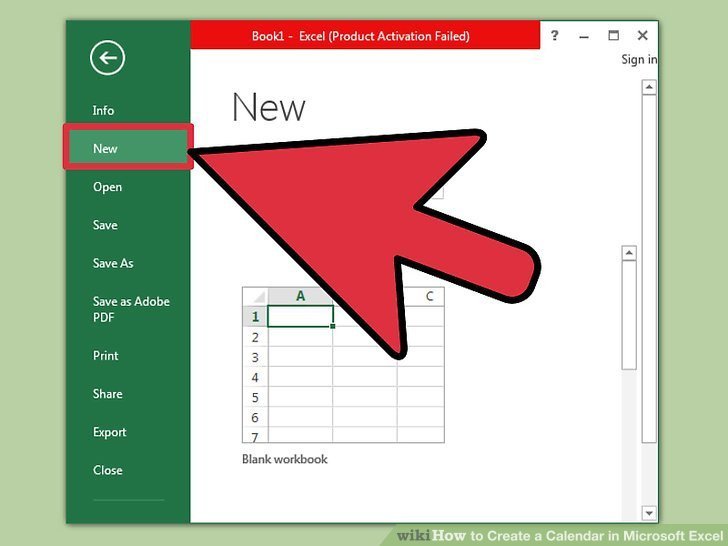 How to Create a Calendar in Microsoft Excel with