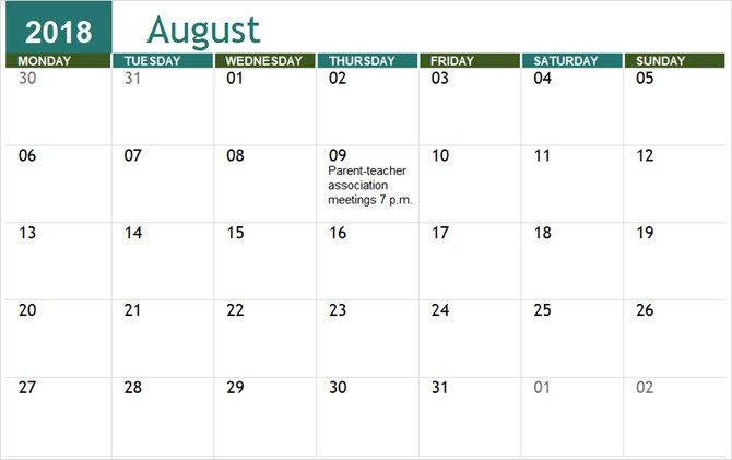 The Best Free Microsoft fice Calendar Templates for the