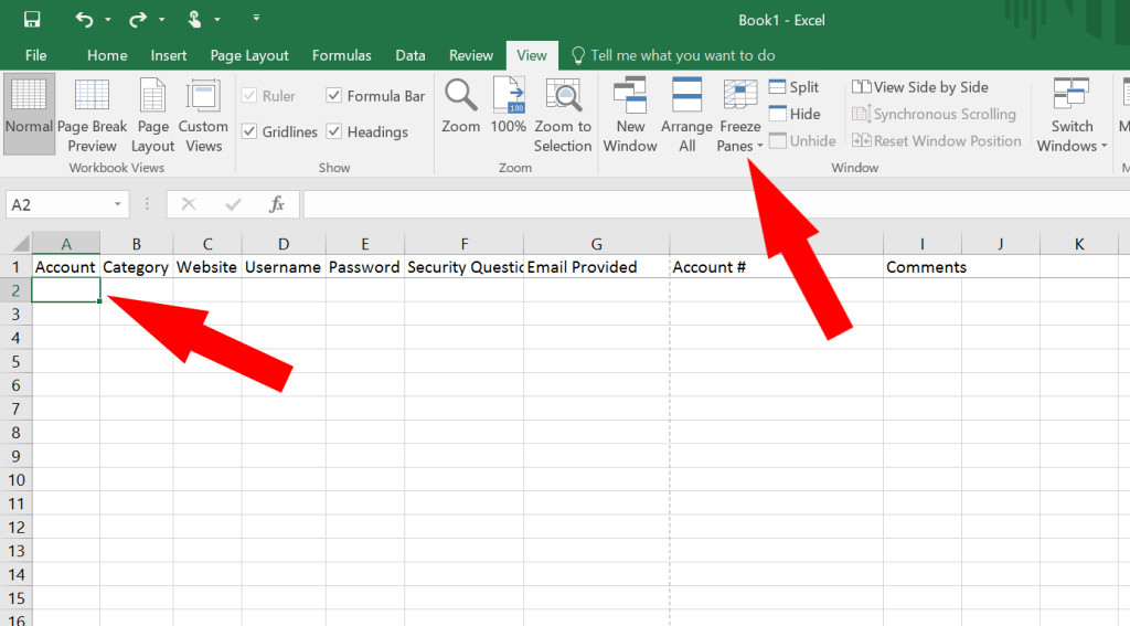 How to Use Excel as a Password Keeper Free Template