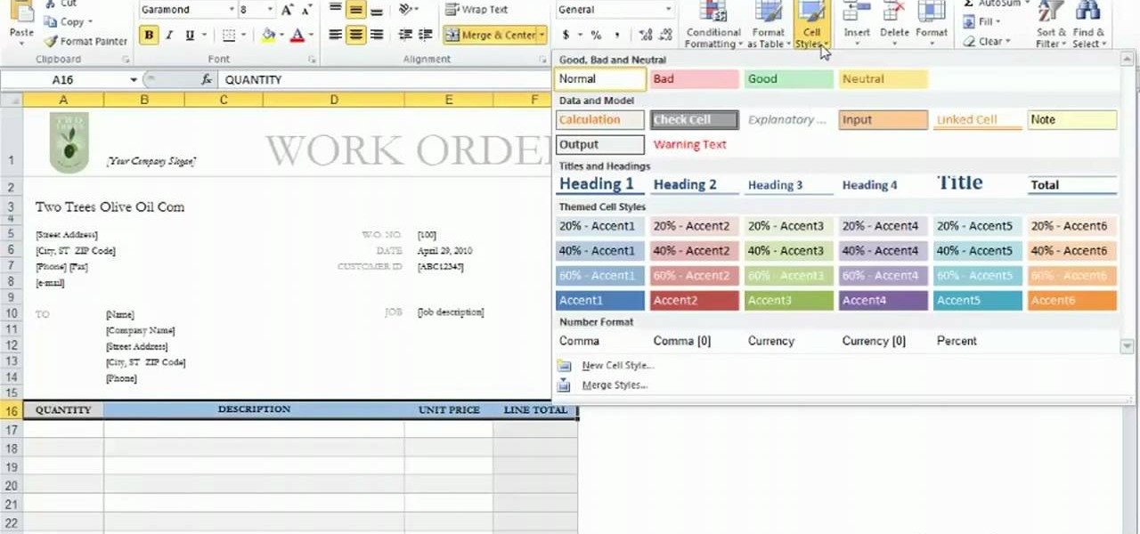 How to Use templates in Microsoft Excel 2010 Microsoft