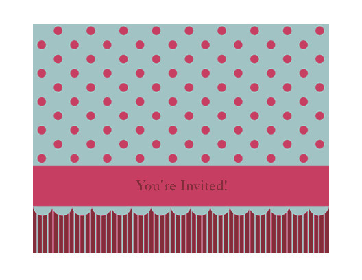 Download Generic Invitation Pink And Brown Free