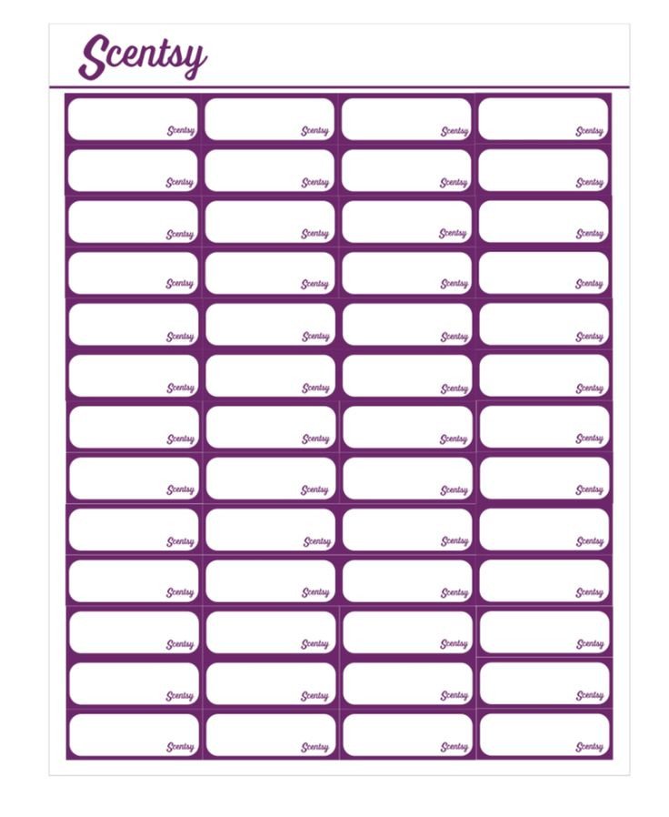 Scentsy Voltage PYO Labels Template in 2019