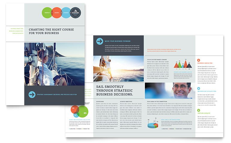 Business Analyst Brochure Template Word & Publisher