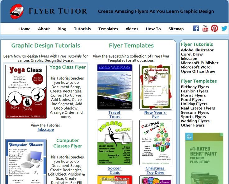 publisher flyer template free download