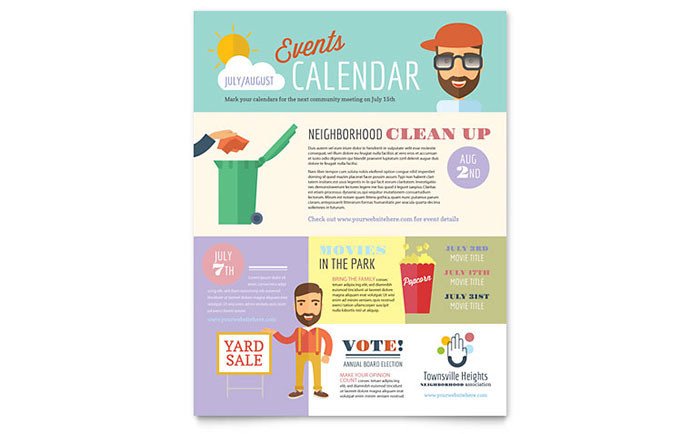 Homeowners Association Flyer Template Word & Publisher