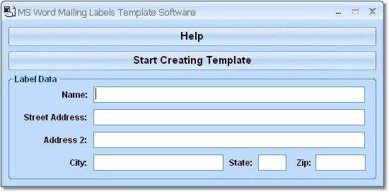 Free Download MS Word Mailing Labels Template Software