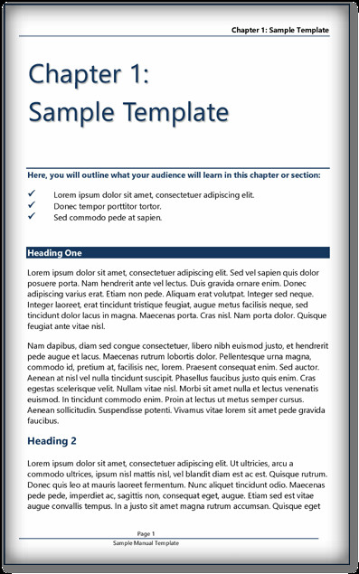 Book Template MS Word & PDF Format