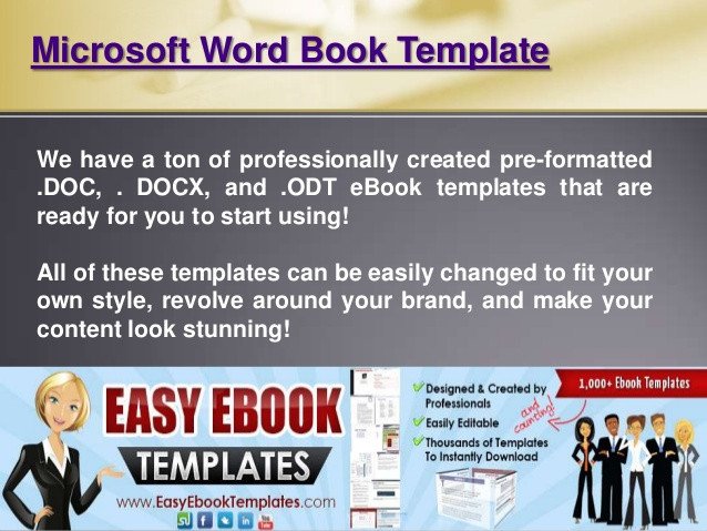 Microsoft word book template