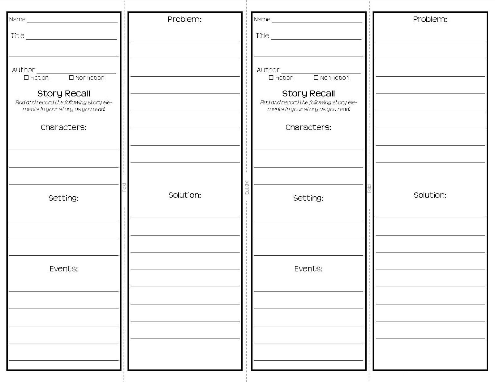 Bookmark Template to Print