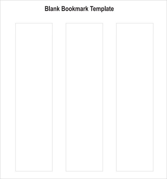 Sample Blank Bookmark 6 Documents in PDF Word