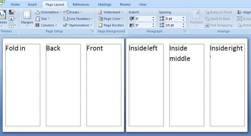 Blank Brochure Templates For Microsoft Word