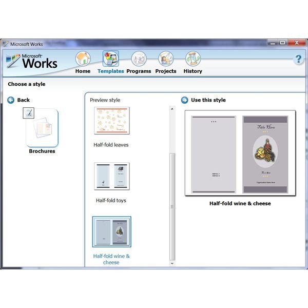 How To Use The Free Brochure Templates For Microsoft Works