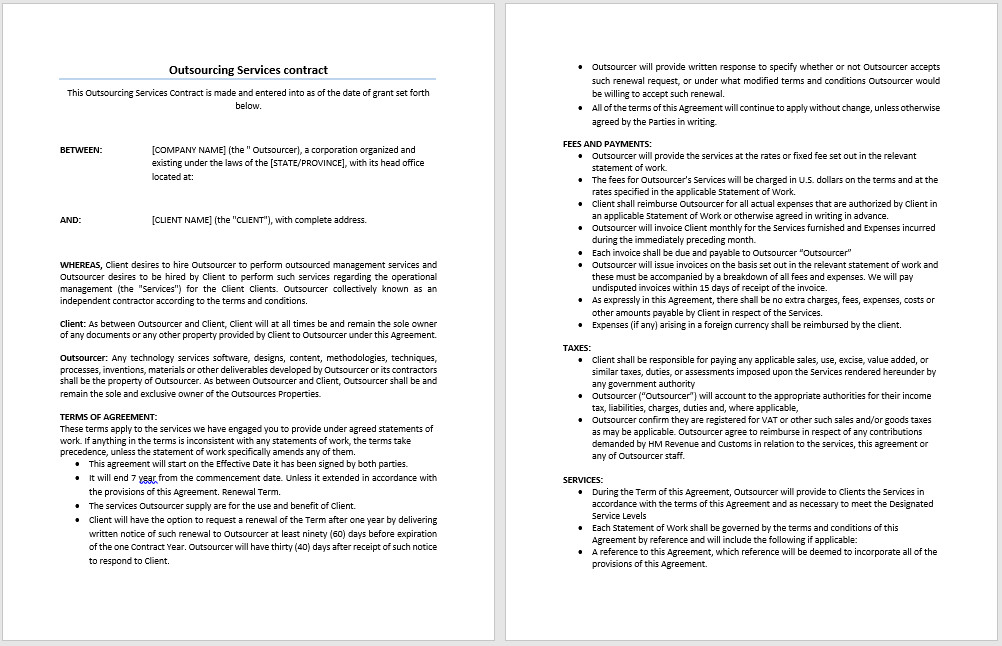 Contract Templates Archives Microsoft Word Templates
