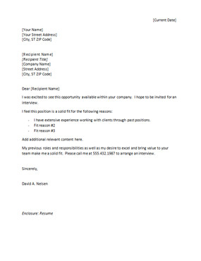 5 Free Cover Letter Templates Excel PDF Formats