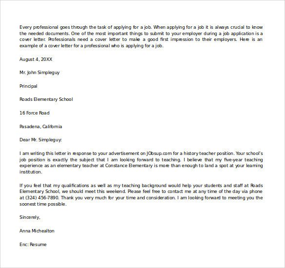 Sample Microsoft Word Cover Letter Template 18 Free