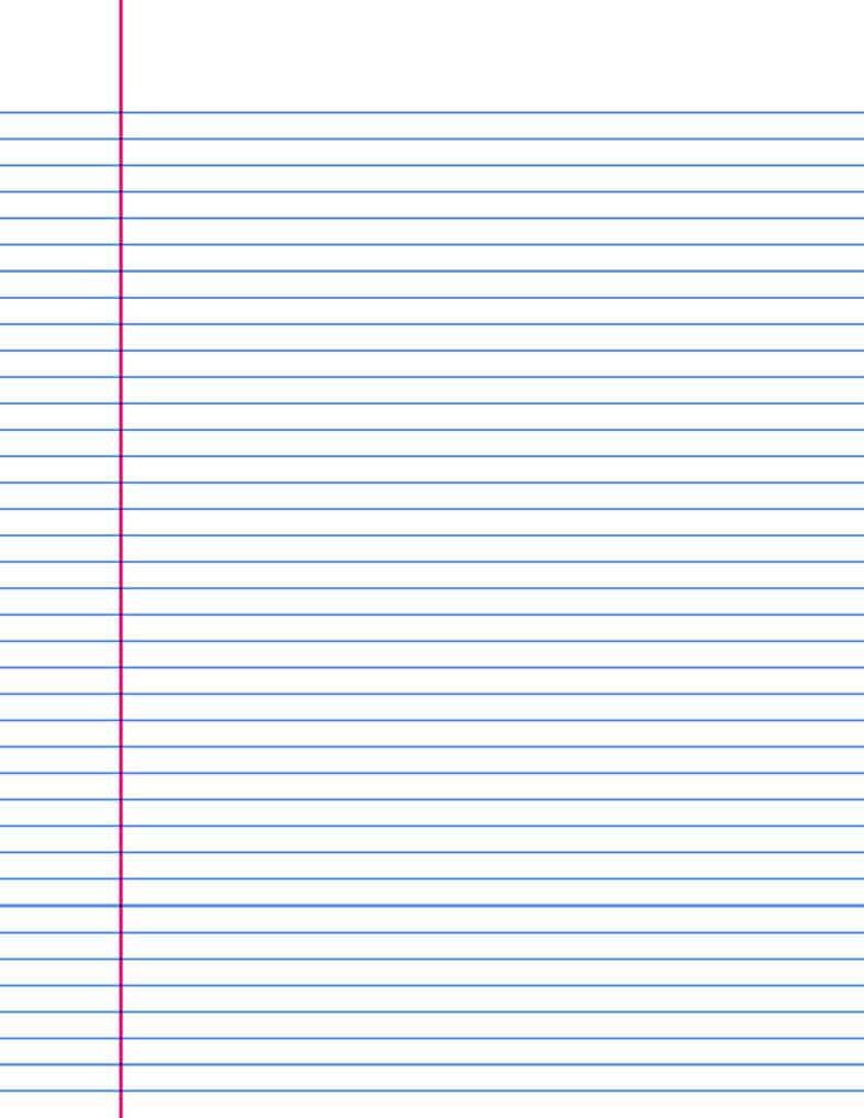 14 Lined Paper Templates Excel PDF Formats