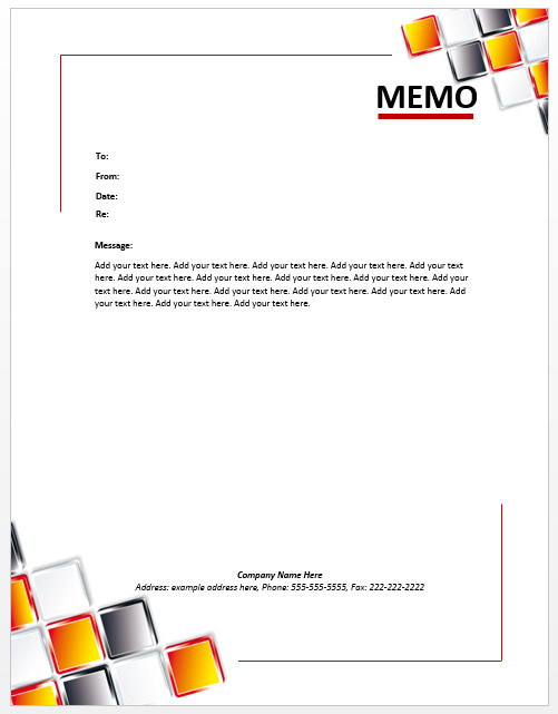 Staff Memo Template – Microsoft Word Templates