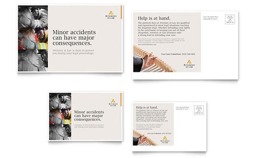 Professional Services Postcard Templates Word & Publisher
