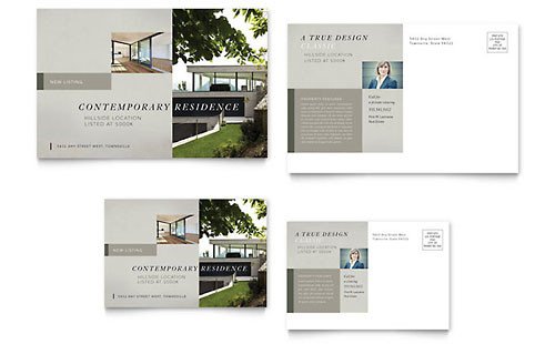 Real Estate Postcard Templates Word & Publisher