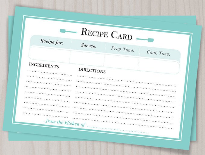 43 Amazing Blank Recipe Templates for Enterprising Chefs