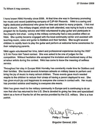 File Nikki Hornsby military re mendation letter
