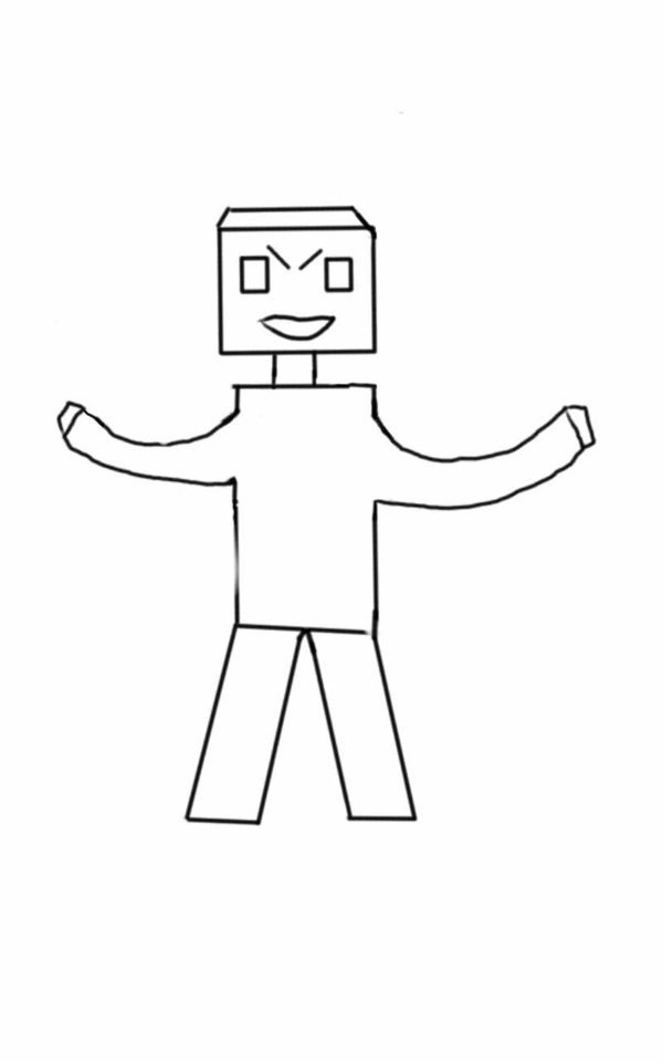 Minecraft avatar template by riki190 on DeviantArt