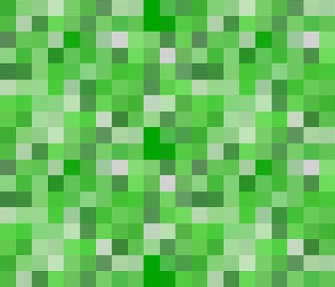 Minecraft Creeper tileable fabric by willbradley on